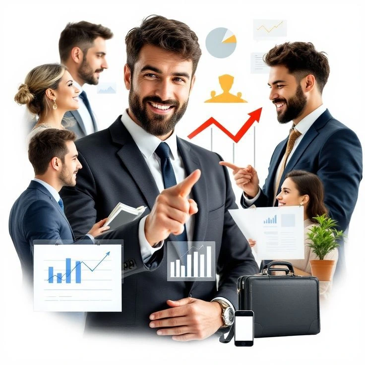 Crescere Luna Digital team working on technology solutions